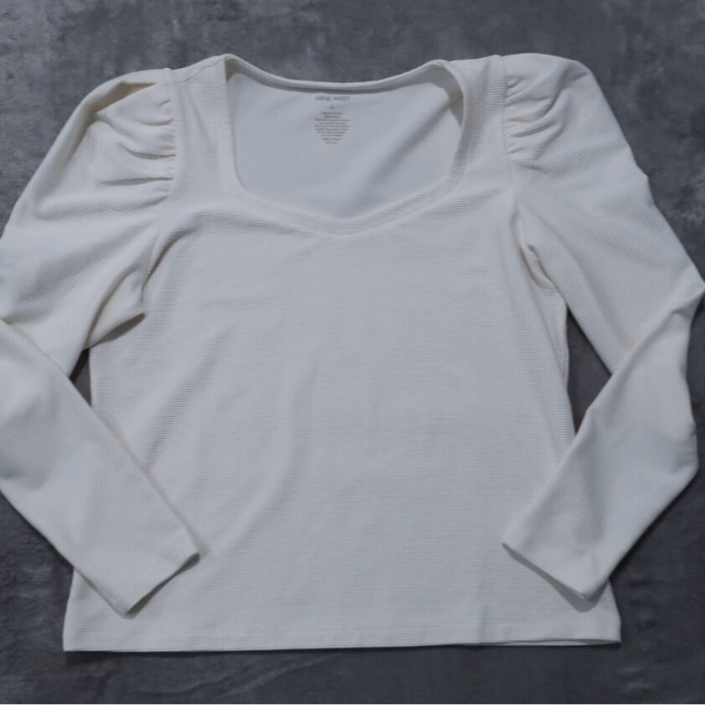 Nine West White Long Sleeve